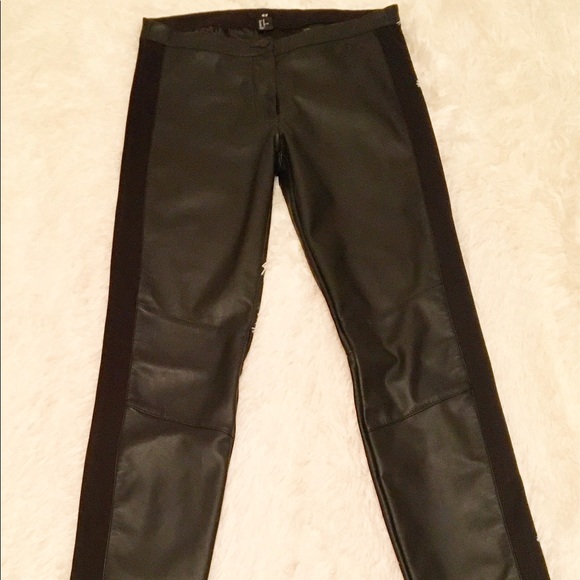 H&M Faux Leather Skinny Pants-Size 10 - Picture 2 of 8